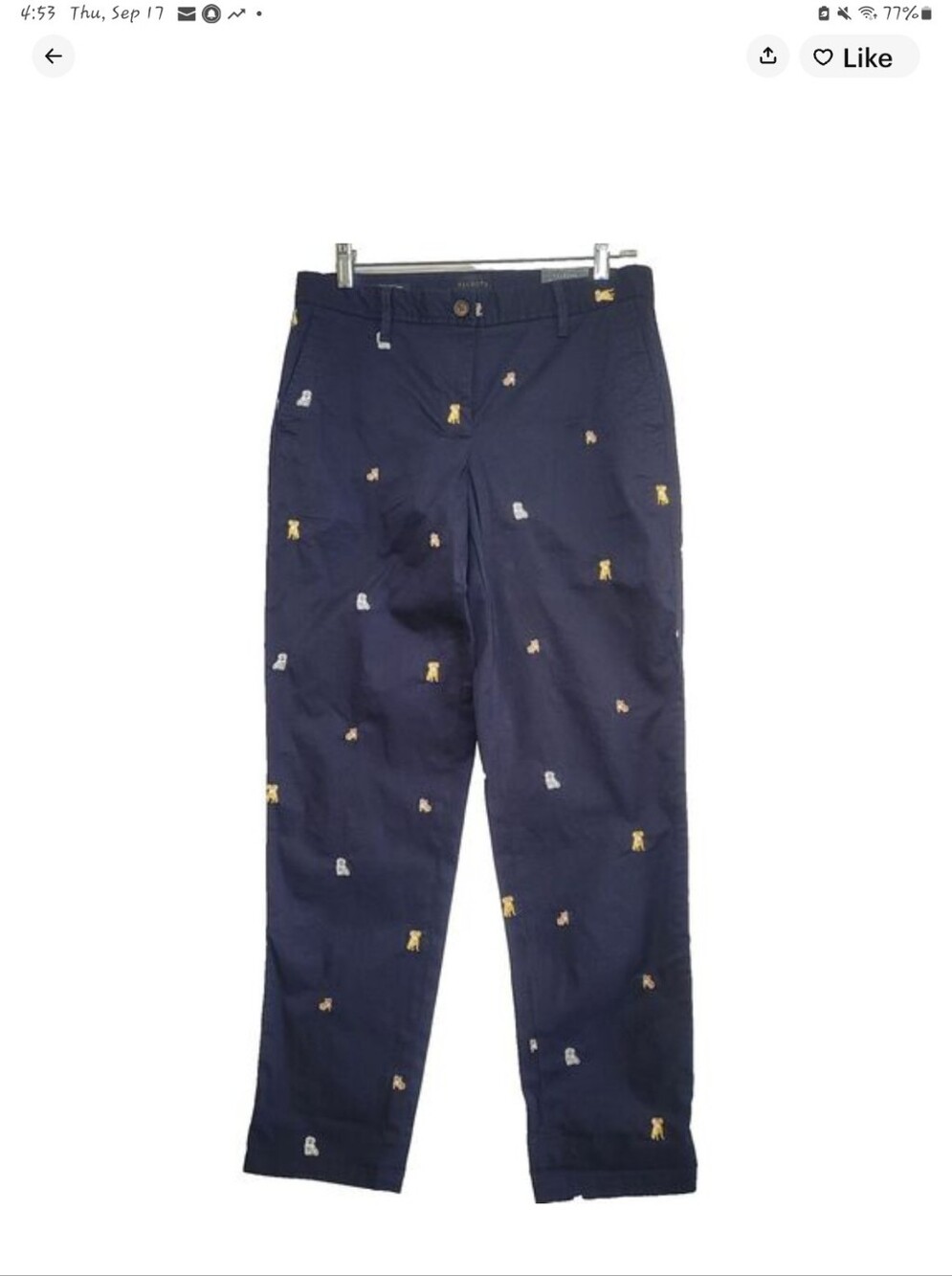 Women’s Navy Dog Embroided-Talbots